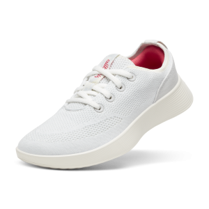 Women's Tree Runner Go - Blizzard/Vivid Red (Natural White Sole)