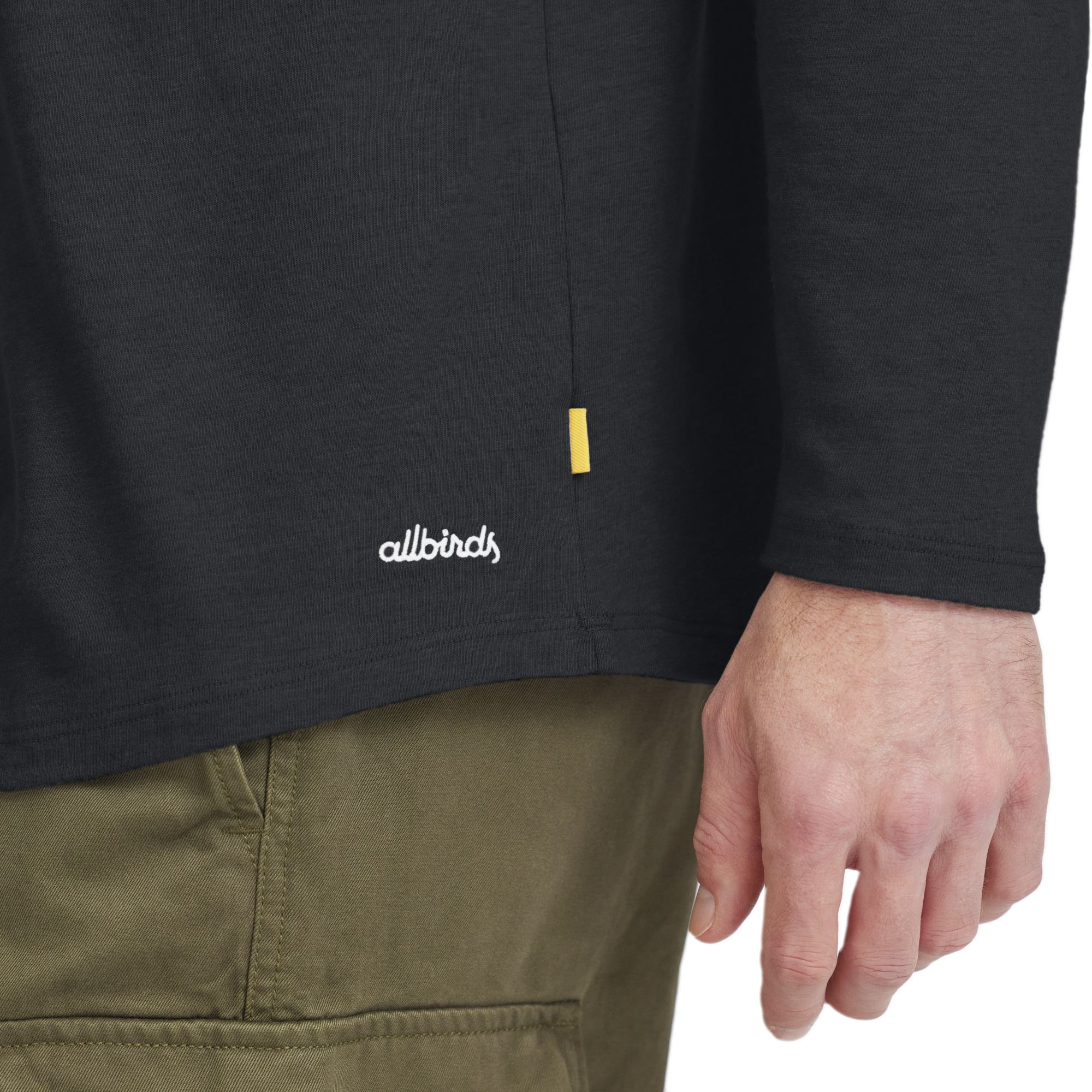 Men's Soft Merino Long Sleeve Tee - True Black - New Edition - Image 4