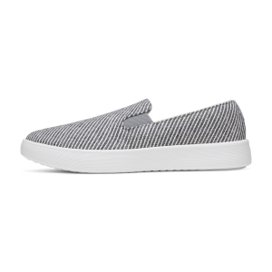 Women's Canvas Cruiser Slip On - Deep Navy Stripes (Blizzard Sole)