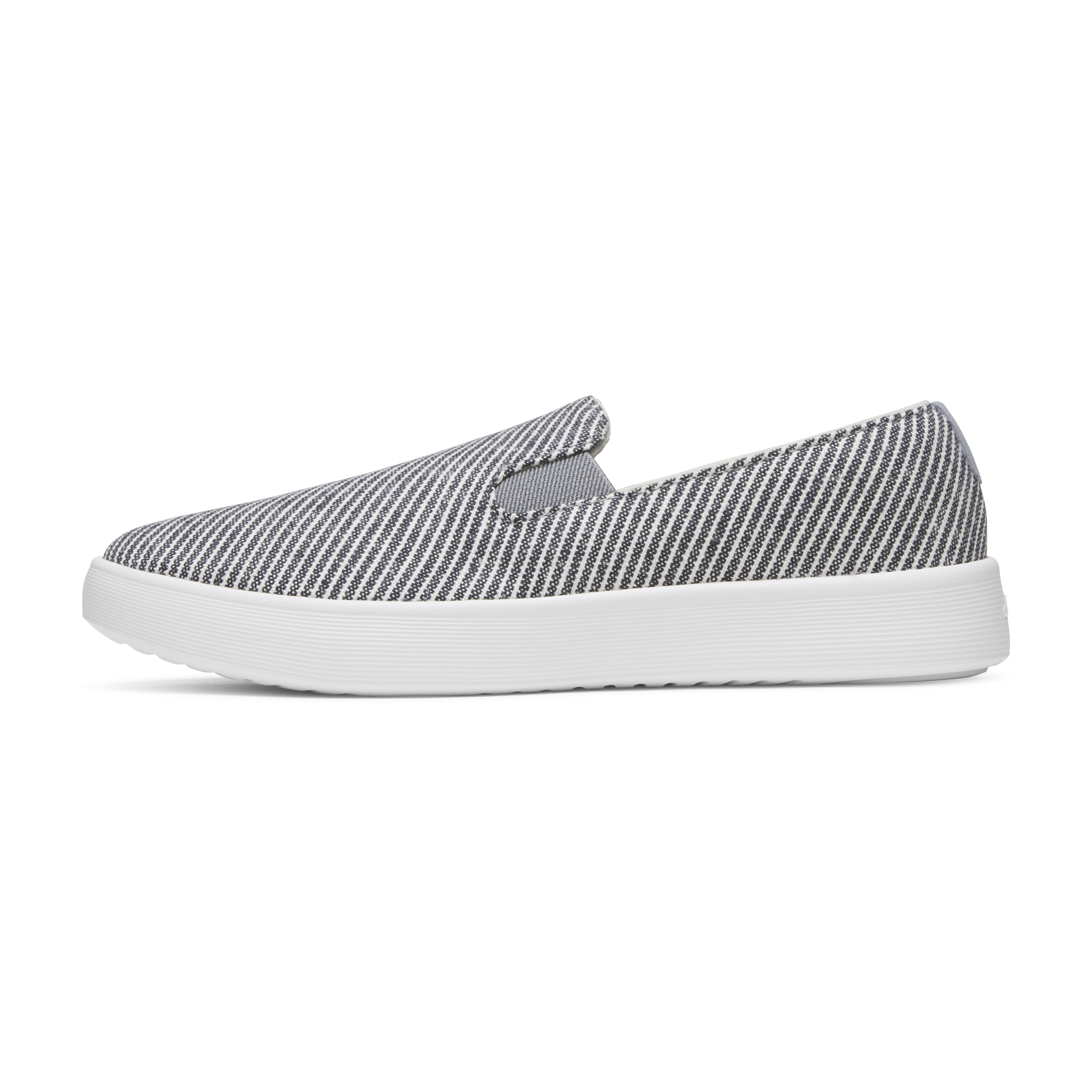 Women's Canvas Cruiser Slip On - Deep Navy Stripes (Blizzard Sole)